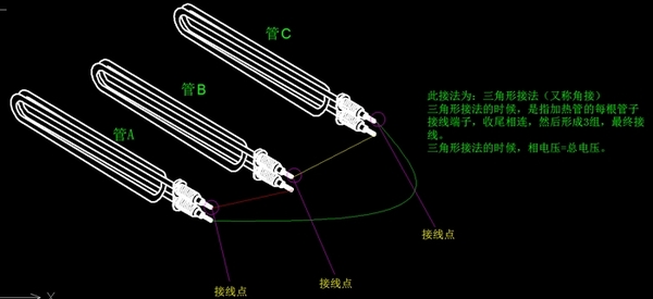 三角形接线图