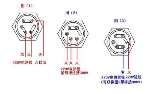 220v电热管电炉丝接线图