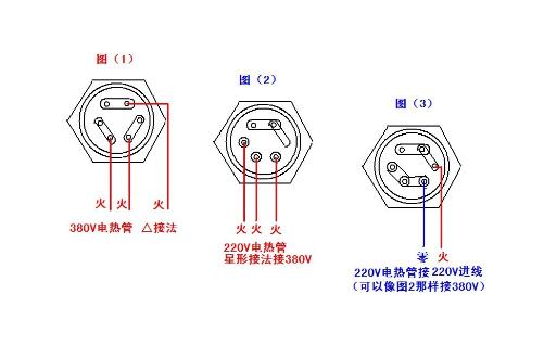 三相电加热管接线图(附实物图)